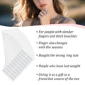Ring Size Adjuster 100-Pack – Invisible Clear Silicone Spacers for Oura Ring Gen 4/3, Samsung Galaxy Ring & Smart Rings