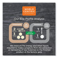 World Centric Fiber Container Sleeves, World Centric Leaf Design, 7.5" x 10" x 3.25", Natural, Paper, 800/Carton