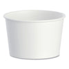 Dart Double Poly Paper Food Containers, 8 oz, 3.8" Diameter x 2.4"h, White, 50/Pack, 20 Packs/Carton