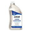Lucas Oil Liquid Hand Sanitizer, 0.5 gal Bottle, Unscented, 6/Carton