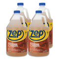 Zep Commercial Hardwood and Laminate Cleaner, Fresh Scent, 1 gal, 4/Carton