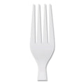 Dixie Plastic Cutlery, Heavyweight Forks, White, 1,000/Carton