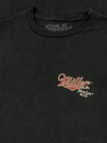 Miller High Life Girl in The Moon Beer Logo T-Shirt - Vintage Black by Tee Luv