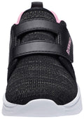 adituo Toddler Boys Girls Lightweight Athletic Sneakers Strap Black Pink Size 11 by Deal US
