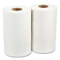 Georgia Pacific Jumbo Jr. Bathroom Tissue Roll, Septic Safe, 2-Ply, White, 3.5" x 1,000 ft, 8 Rolls/Carton