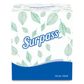 Surpass Facial Tissue for Business, 2-Ply, White, Pop-Up Box, 110/Box, 36 Boxes/Carton