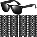 Pack Black Sunglasses Bulk Retro Black Shades Party Sunglasses for Adult Men W