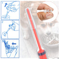 2 Pieces Pet Pill Plunger Popper for Small Cats Dogs Pill Gun Dispenser Shooter Pet Piller Soft Tip Tablet Syringe Pusher Animal Medicine Feeder for Feeding Accessories (Red)