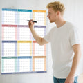 Lbylyhxc 2026 Yearly Wall Calendar Planner X-Large 34.7x22.8 Colorful by Deal US