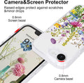 Cute Flower Clear Case for iPhone 16e & 17e Green Floral Pattern by Merch Section