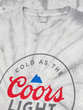 Coors Light Cold as the Rockies Tie Dye T-Shirt - Silver Spider Tie Dye by Tee Luv