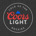 Coors Light Cold as the Rockies Beer T-Shirt - Charcoal Gray by Tee Luv