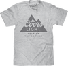 Coors Light Beer Cold as the Rockies Mountain Logo T-Shirt - Athletic Heather Gray