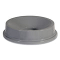 Rubbermaid Round BRUTE Funnel Top Receptacle, For 32-Gallon Containers, 22.38" Diameter x 5h, Gray