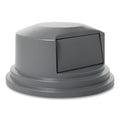 Rubbermaid Round BRUTE Dome Top Lid for 55 gal Waste Containers, 27.25" Diameter, Gray