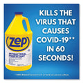 Zep Commercial Antibacterial Disinfectant, Lemon Scent, 1 gal, 4/Carton