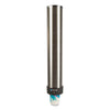 San Jamar Large Water Cup Dispenser with Removable Cap, For 12 oz to 24 oz Cups, Stainless Steel