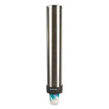 San Jamar Large Water Cup Dispenser with Removable Cap, For 12 oz to 24 oz Cups, Stainless Steel