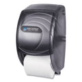 San Jamar Duett Standard Bath Tissue Dispenser, Oceans, 7.5 x 7 x 12.75, Transparent Black Pearl