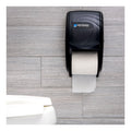 San Jamar Duett Standard Bath Tissue Dispenser, Oceans, 7.5 x 7 x 12.75, Transparent Black Pearl