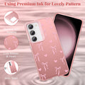 for Samsung Galaxy S23 5G Case,Cute Pink Ribbon Bow Tie Aesthetic Phone Case,Tre