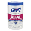 PURELL Foodservice Surface Sanitizing Wipes, 10 x 7, Fragrance-Free, 110/Canister, 6 Canisters/Carton