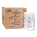 Dart Concorde Foam Plate, 3-Compartment, 10.25" dia, White, 125/Pack, 4 Packs/Carton