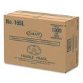 Dart Plastic Lids, Fits 12 oz to 24 oz Hot/Cold Foam Cups, Straw-Slot Lid, White, 100/Pack, 10 Packs/Carton