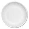 AJM Packaging Corporation White Paper Plates, 6" dia, 100/Pack, 10 Packs/Carton
