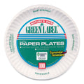 AJM Packaging Corporation White Paper Plates, 6" dia, 100/Pack, 10 Packs/Carton