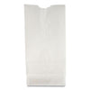 General Grocery Paper Bags, 30 lb Capacity, #2, 4.31" x 2.44" x 7.88", White, 500 Bags