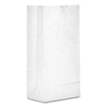General Grocery Paper Bags, 35 lb Capacity, #6, 6" x 3.63" x 11.06", White, 500 Bags