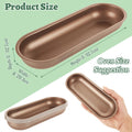 CYEAH 6 Pc Mini Loaf Pan Set 7-Inch Carbon Steel Non-Stick Gold Bakeware by Deal US