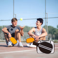 SPOENGRU PU Leather Pickleball Paddle Bag Small Black Fashion Tote by Deal US
