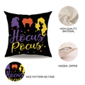 7COLORROOM Halloween Sanderson Sisters Pillow Covers 18x18 Black 4Pack by Deal US