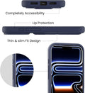 Silicone Kickstand Case with Hand Strap for iPhone 17 Pro Blue by Merch Section