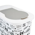 Pounce + Fetch 3 Gallon Pet Dry Food Container with Scooper White by Deal US