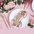 HQKJGSYX 10 PCS Disposable Glitter Party Plates Rose Gold Geometric Modern by Deal US