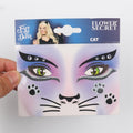Totelux Cat Face Glitter Tattoos Stickers Temporary Tattoo 2Pcs by Deal US