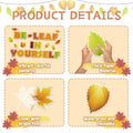 EggSun 112pcs Thanksgiving Fall Bulletin Board Decorations Maple Leaf 14x8in by Deal US