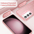 for Samsung Galaxy S23 5G Case,Cute Pink Ribbon Bow Tie Aesthetic Phone Case,Tre