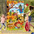 HiParty Thanksgiving Toss Game with 4 Bean Bags, Classic Fall Festival Design by Deal US