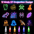 Lnbeyw Halloween Party Favors 72 Pcs Multicolor LED Finger Lights Glow Dark by Deal US