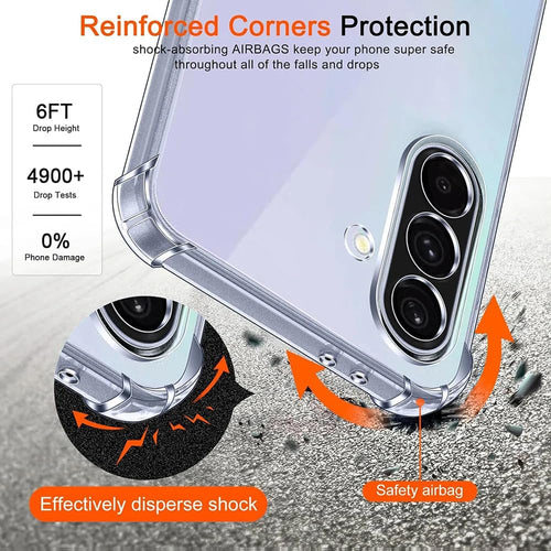 Merchsection Shockproof Clear TPU Soft Case for Samsung Galaxy A56 A36 A26 by Merchsection