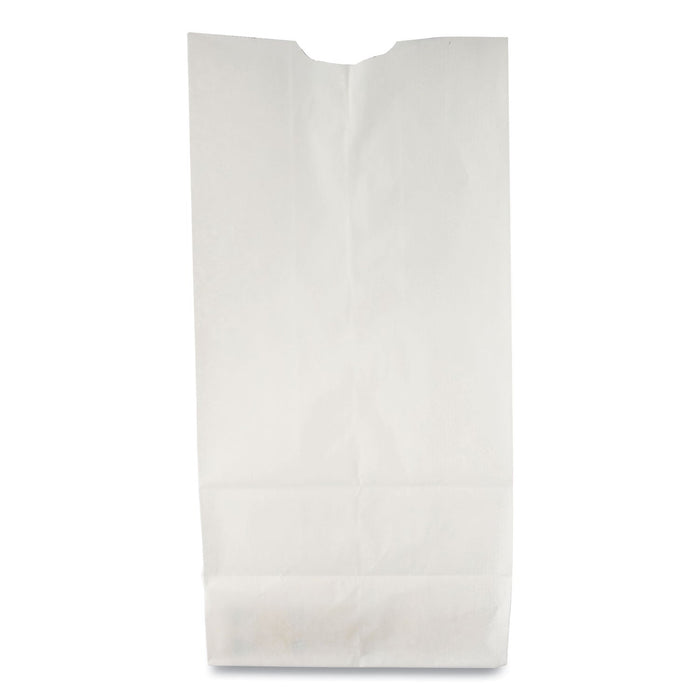 General Grocery Paper Bags, 35 lb Capacity, #10, 6.31" x 4.19" x 13.38", White, 500 Bags