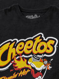 Flamin' Hot Cheetos Faded Logo Crewneck Sweatshirt - Black by Tee Luv