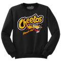Flamin' Hot Cheetos Faded Logo Crewneck Sweatshirt - Black by Tee Luv
