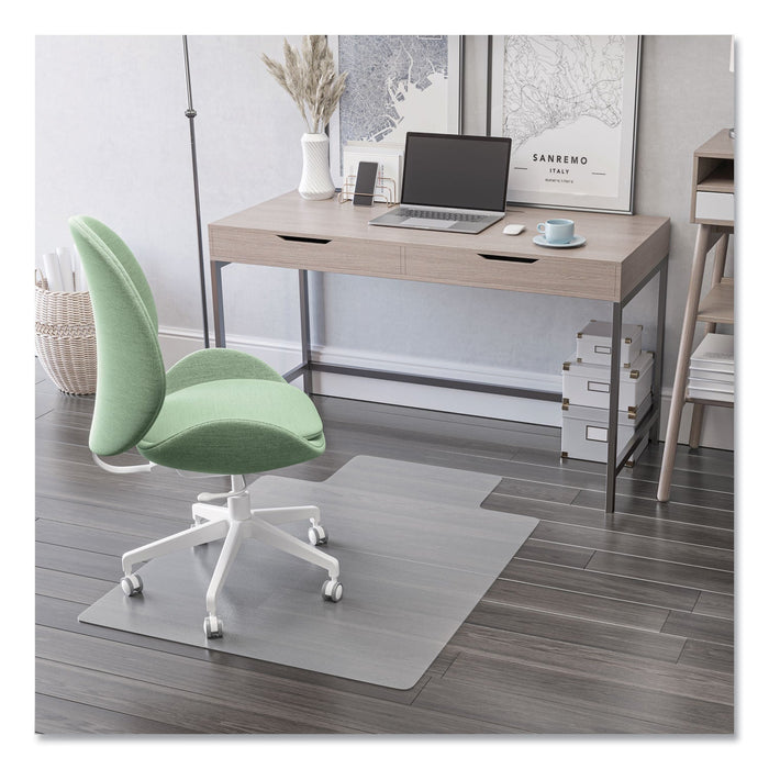 deflecto Antimicrobial Chair Mat, Rectangular, 48 x 36, Clear