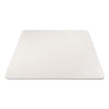 deflecto Antimicrobial Chair Mat, Medium Pile Carpet, 60 x 46, Rectangular, Clear
