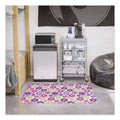deflecto FashionMat Chair Mat, Rectangular, 35 x 40, Daisies